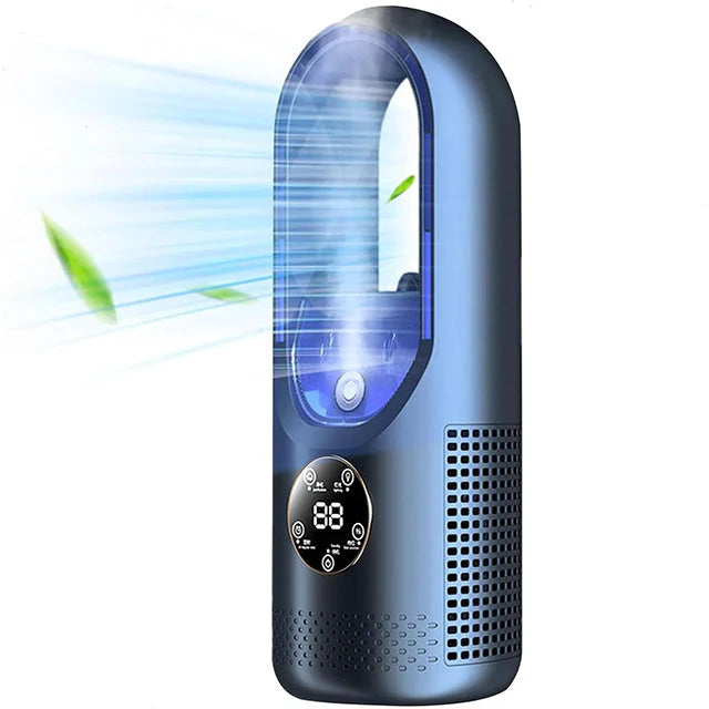 Compact portable air conditioner with ultra-quiet operation and built-in timer for home and office use