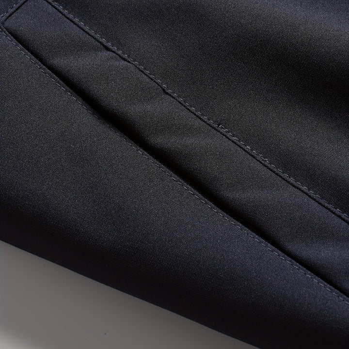 Men's hooded bomber jacket, sleeve zip pocket detail