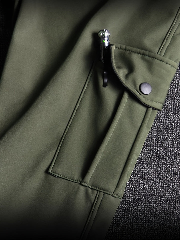 Men's hooded jacket and trouser workwear set
