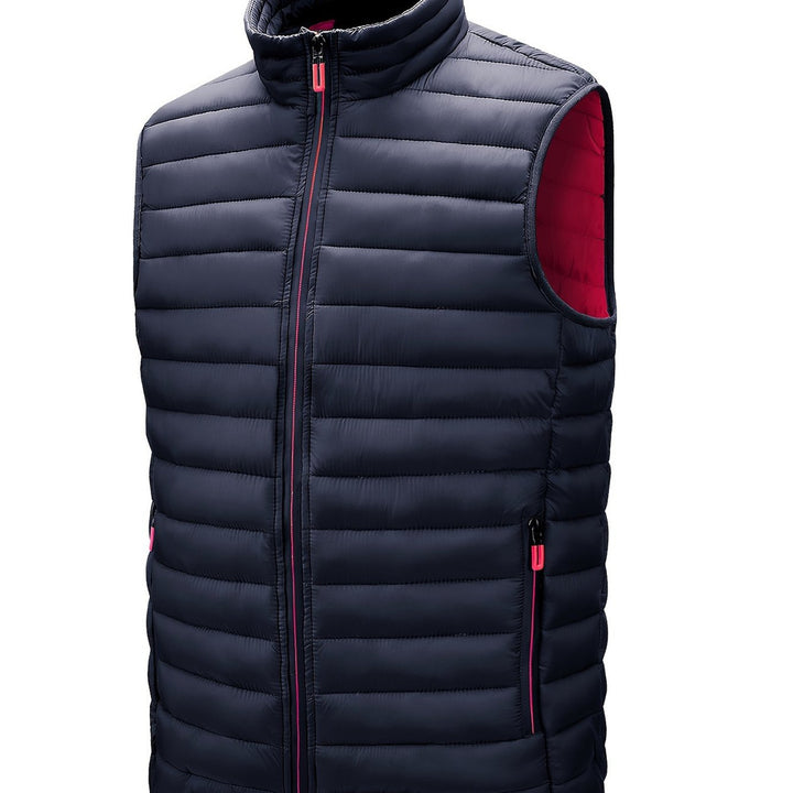 Men's lightweight quilted gilet in navy