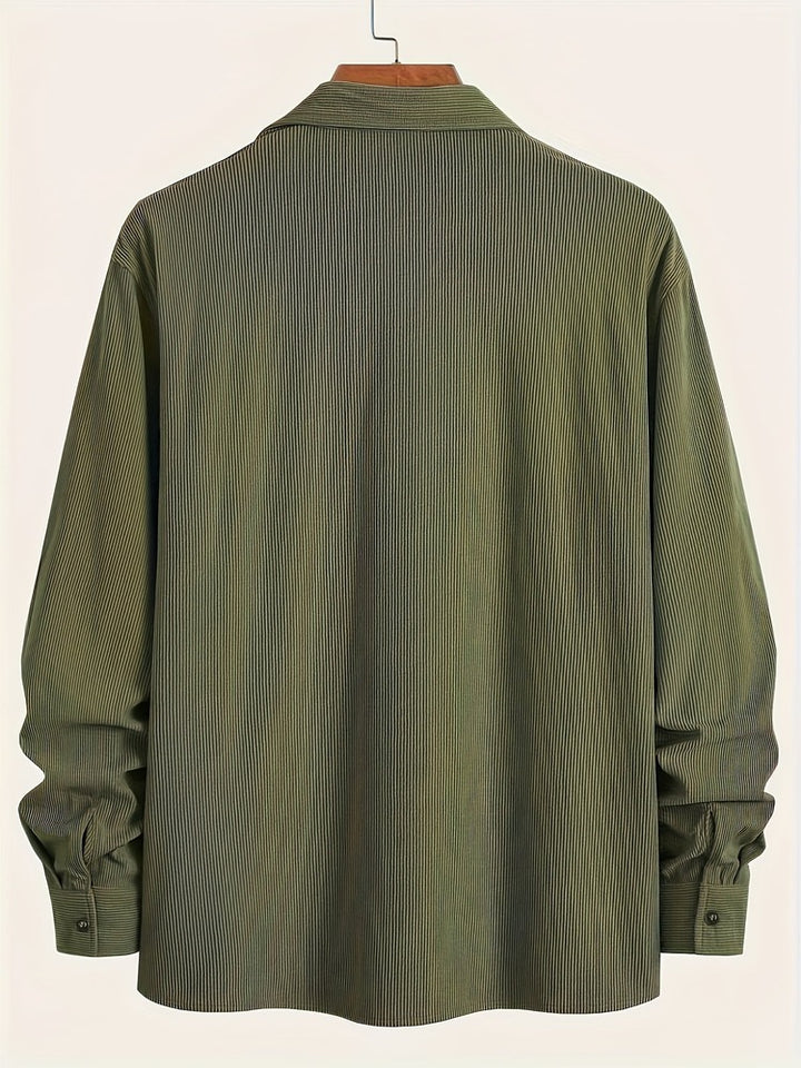Men's textured shirt jacket