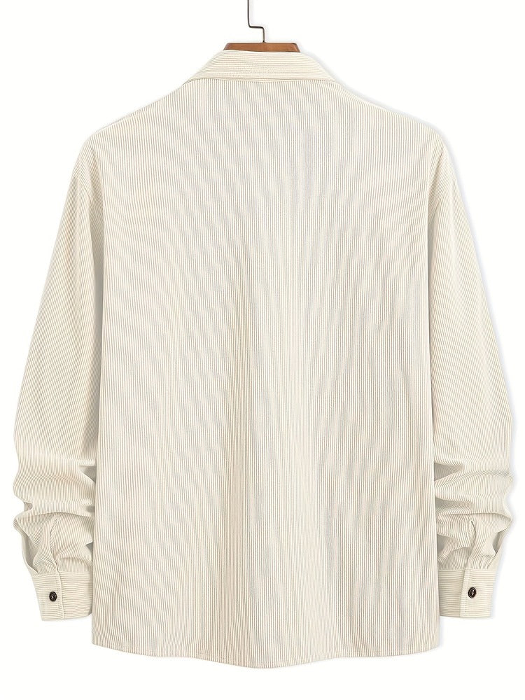 Men's textured shirt jacket
