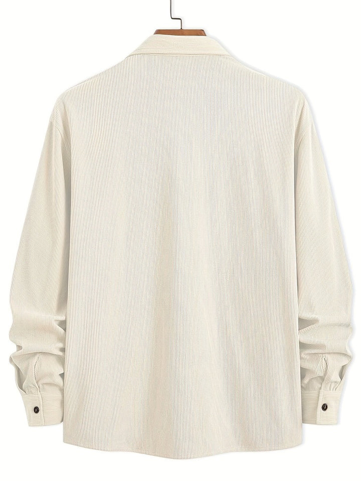 Men's textured shirt jacket