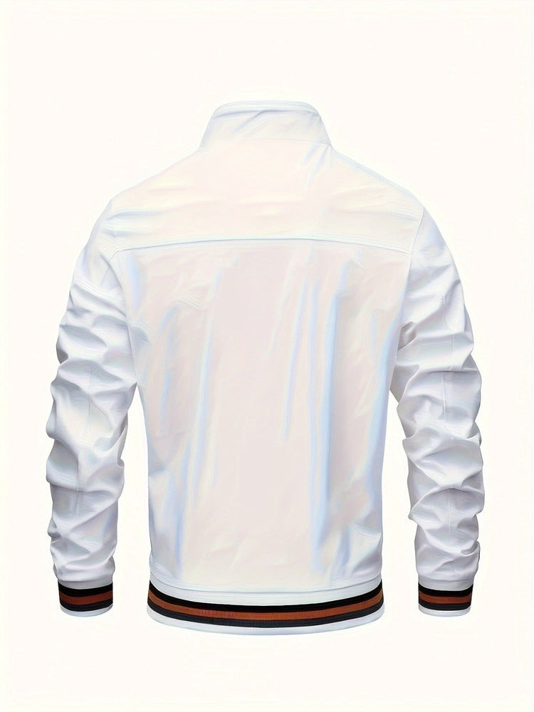 Men's windproof baseball collar jacket