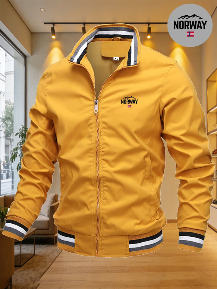 Men's windproof baseball collar jacket