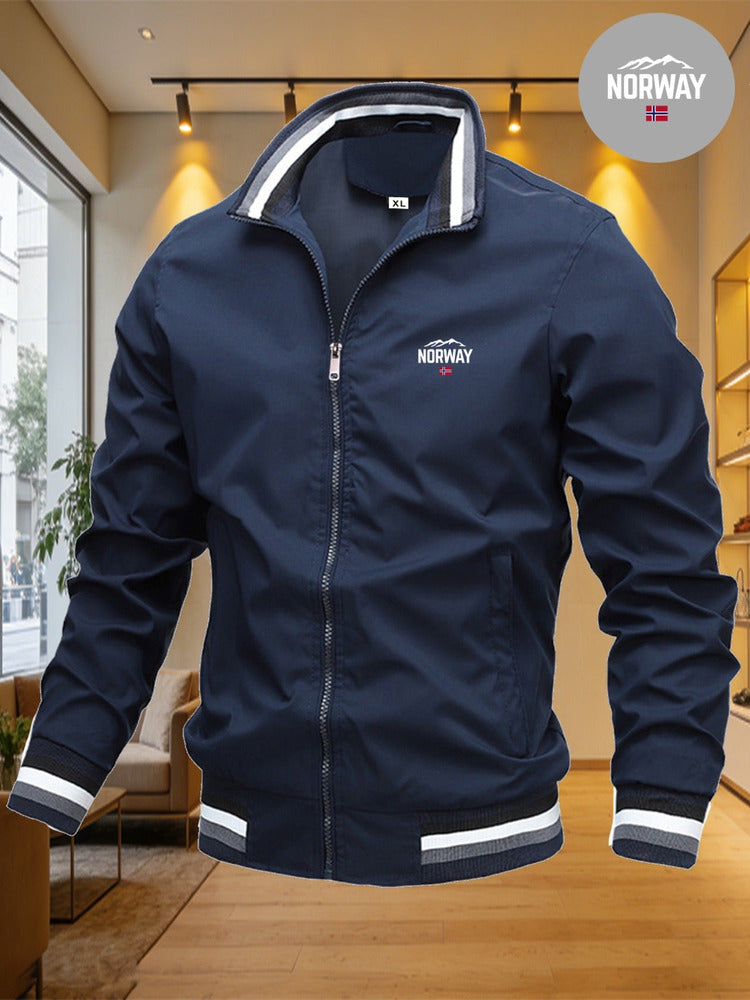 Men's windproof baseball collar jacket
