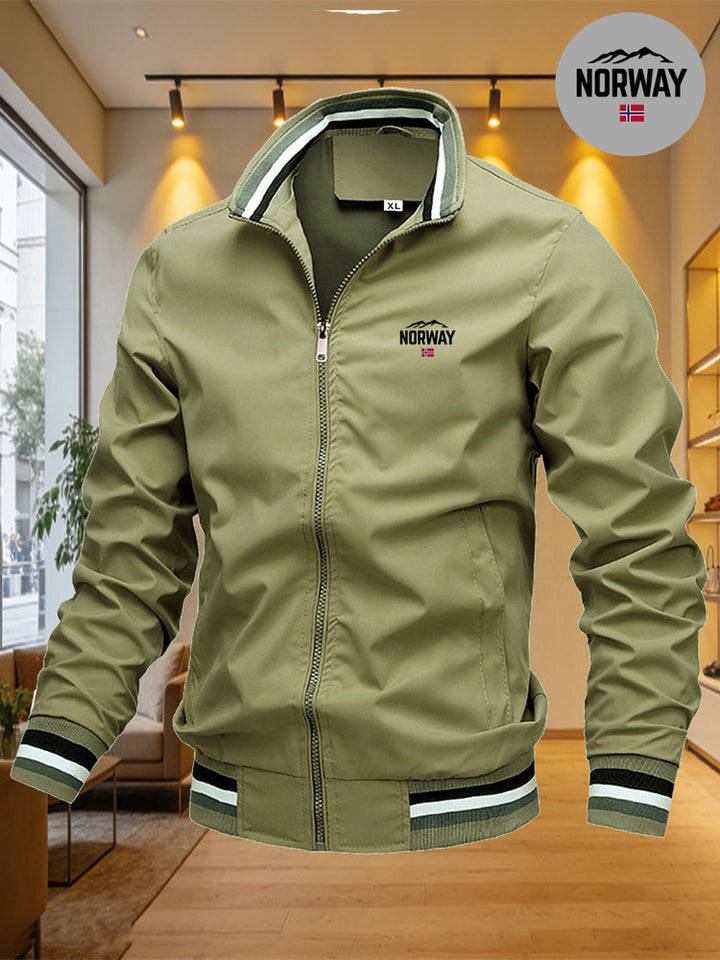Men's windproof baseball collar jacket