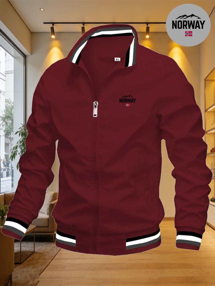 Men's windproof baseball collar jacket