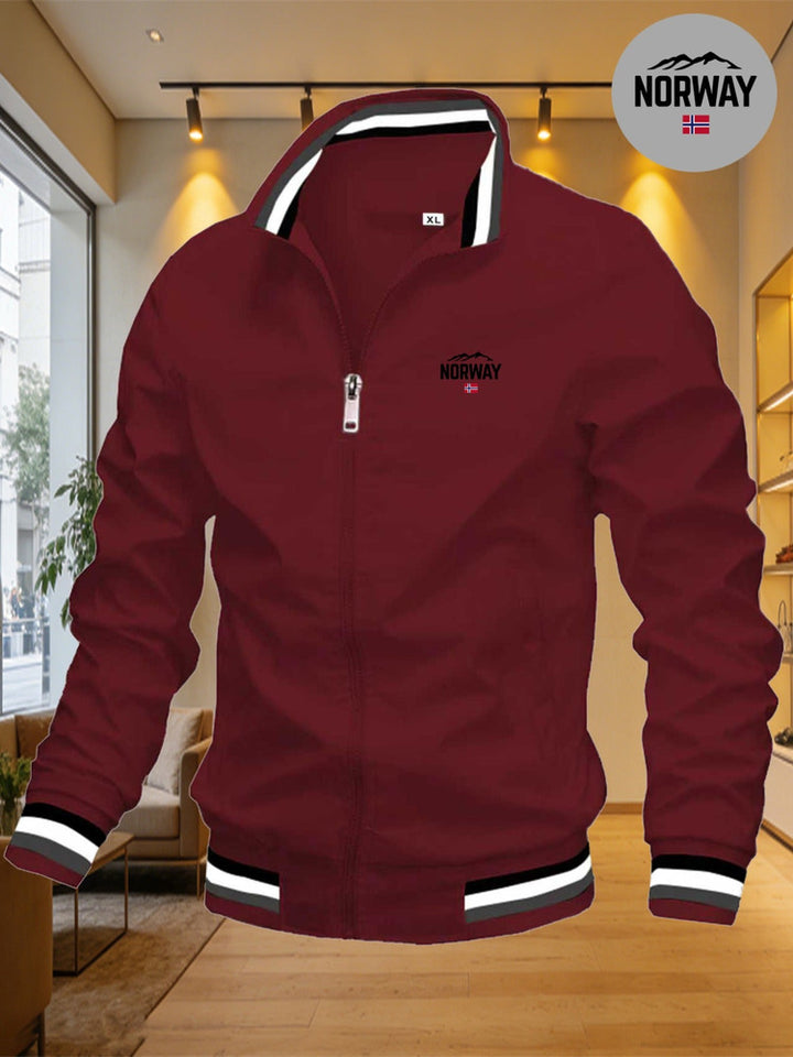 Men's windproof baseball collar jacket