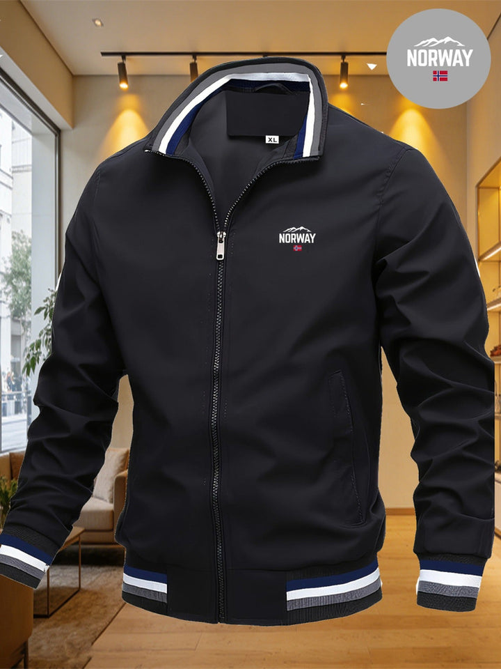 Men's windproof baseball collar jacket