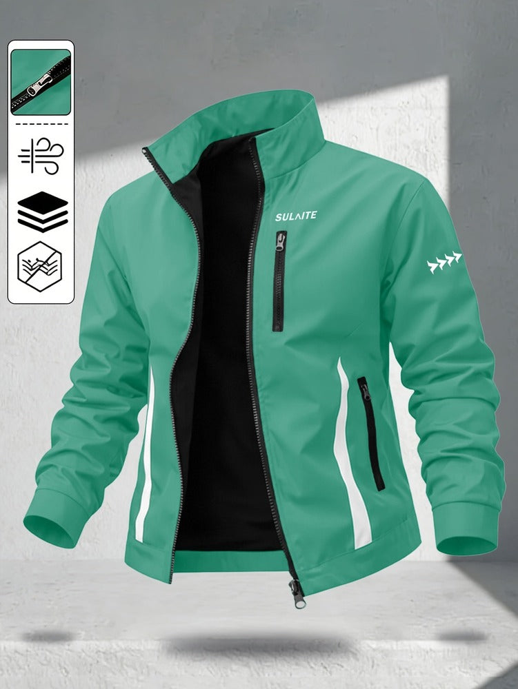 Men's windproof stand collar jacket