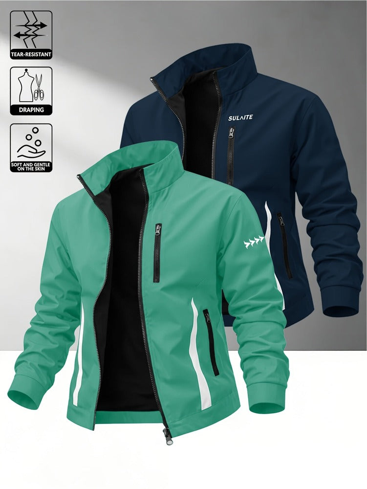 Men's windproof stand collar jacket