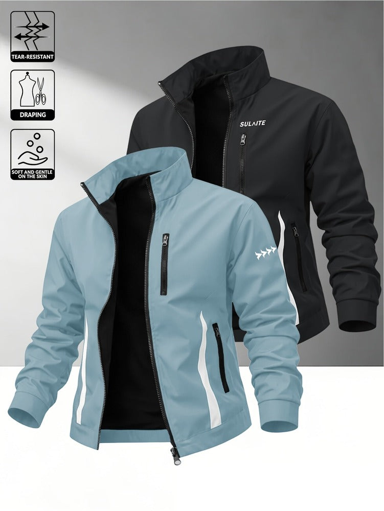 Men's windproof stand collar jacket