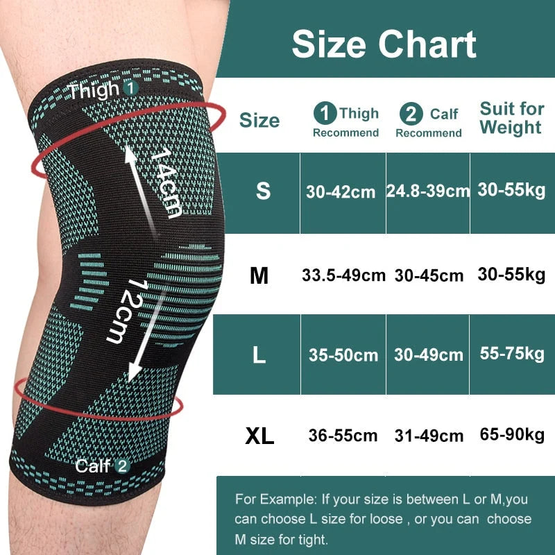 Compression knee support sleeves with structured knit design and targeted reinforcement panels