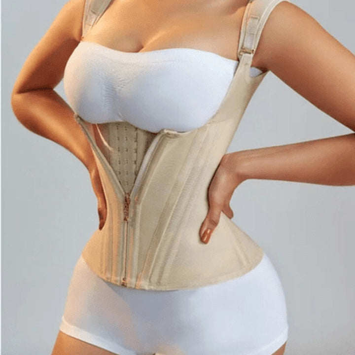 Noémie pink body shaper, back view
