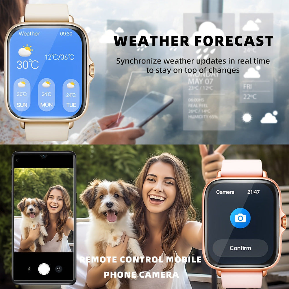 Smart watch with 1.83-inch full touch screen in nine colours