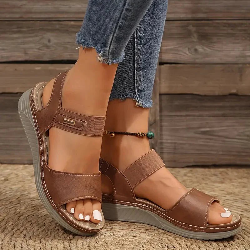 Women's everyday sandals with cushioned footbed and adjustable straps for tailored fit