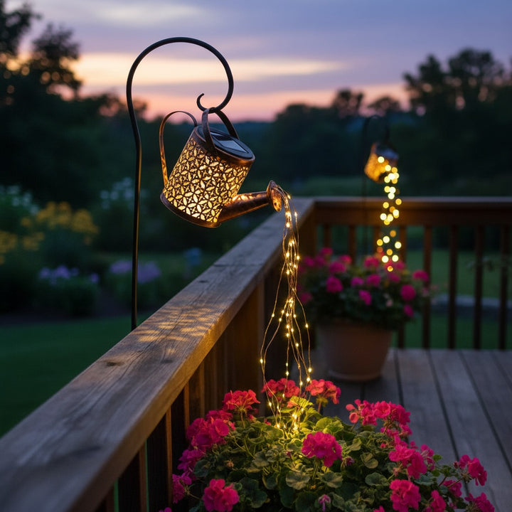 StarPour solar-powered decorative garden lamp