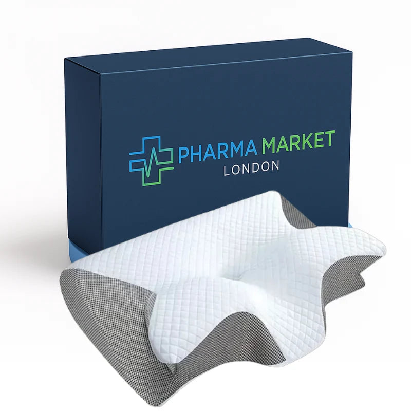 Neck alignment pillow featuring structured foam and soft textured finish for all sleepers