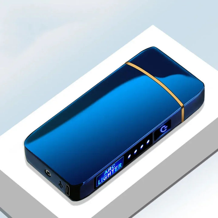 USB rechargeable plasma lighter with touch sensor button and LED indicator