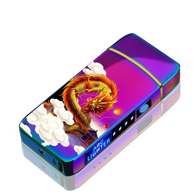 Men's USB plasma lighter with sleek design and touch sensor functionality