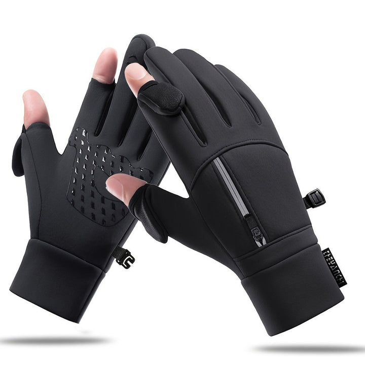 Windproof touchscreen winter gloves