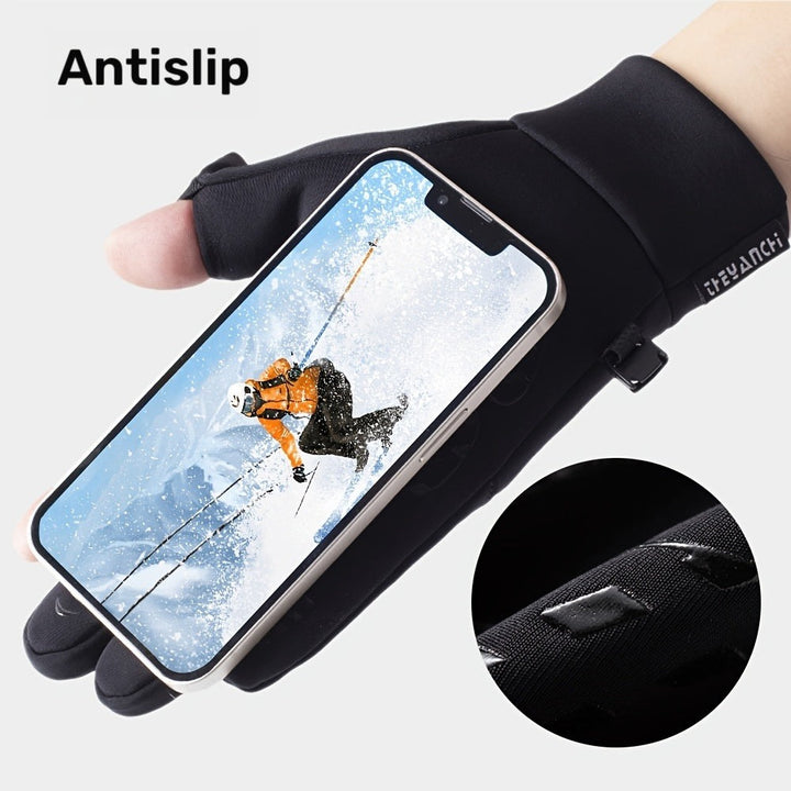 Windproof touchscreen winter gloves