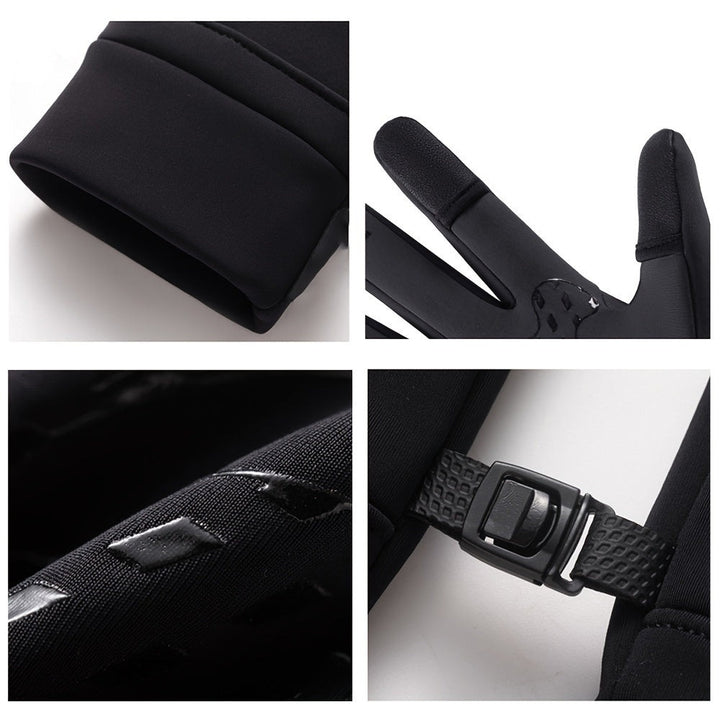 Windproof touchscreen winter gloves