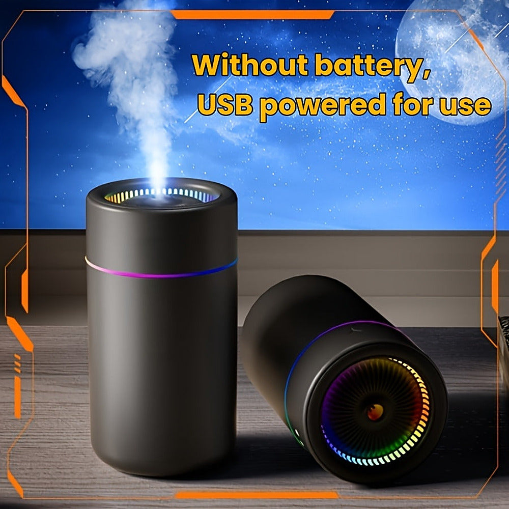 USB desk humidifier with colour changing ambient light