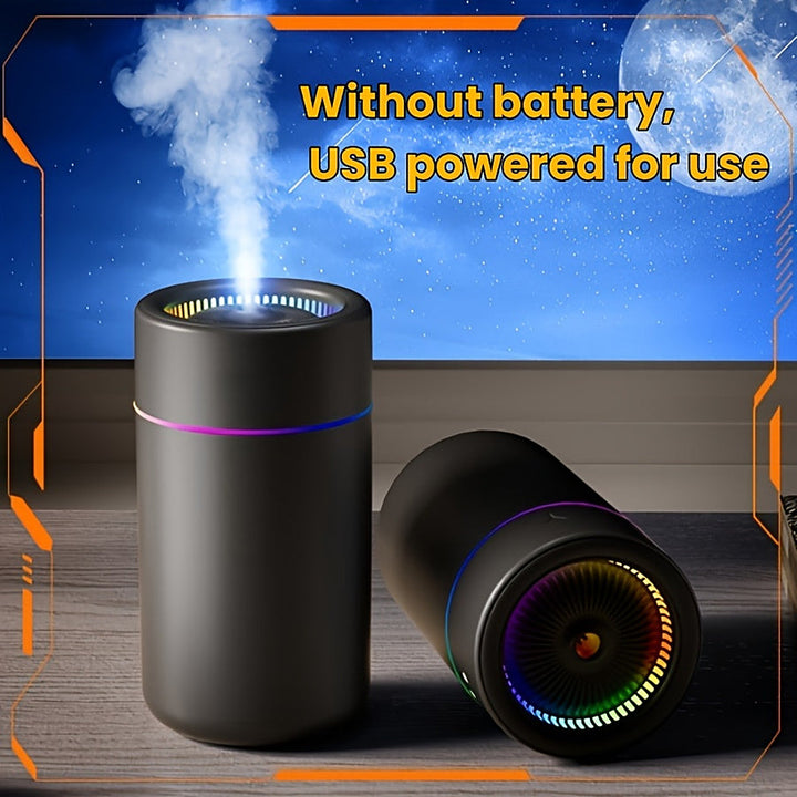 USB desk humidifier with colour changing ambient light
