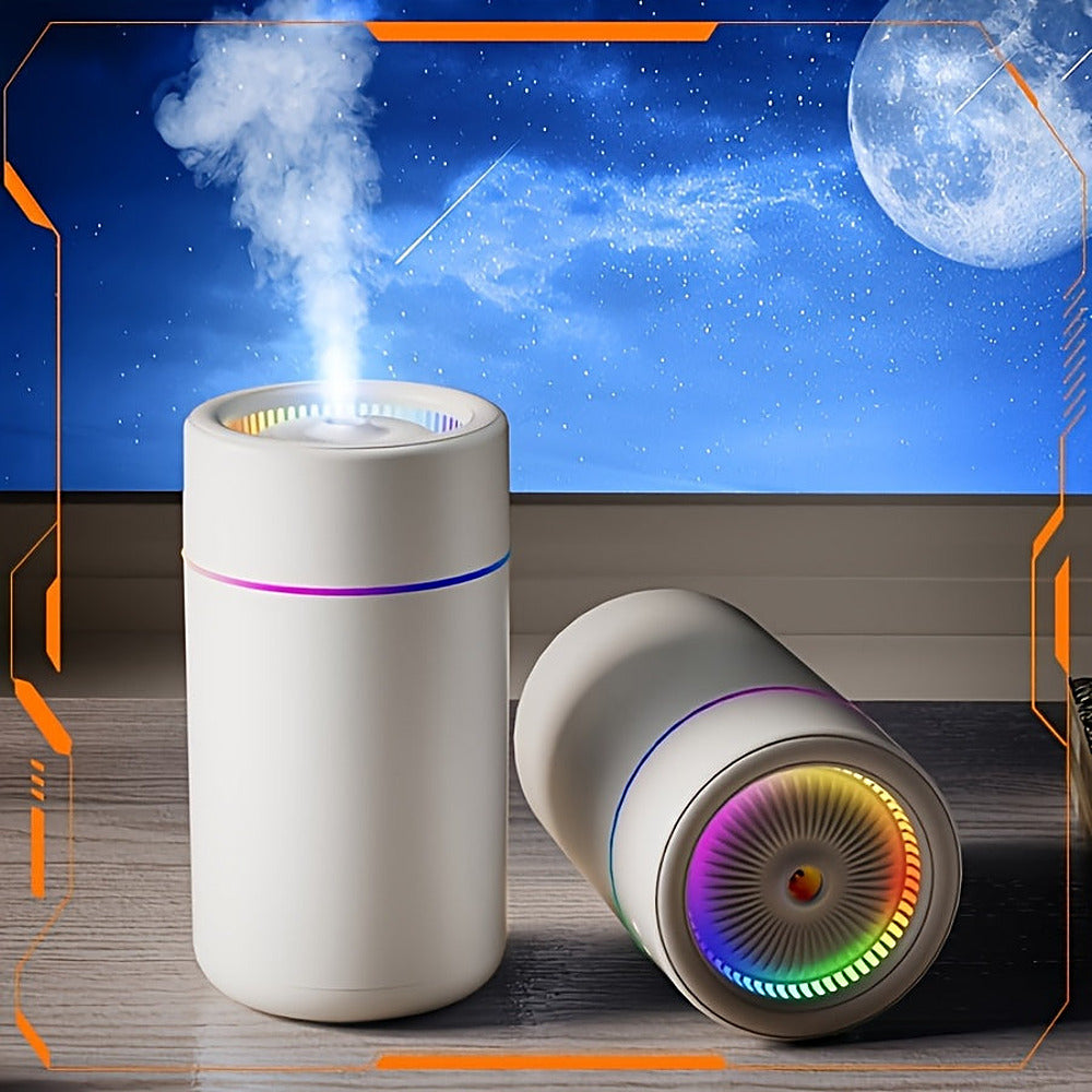 USB desk humidifier with colour changing ambient light