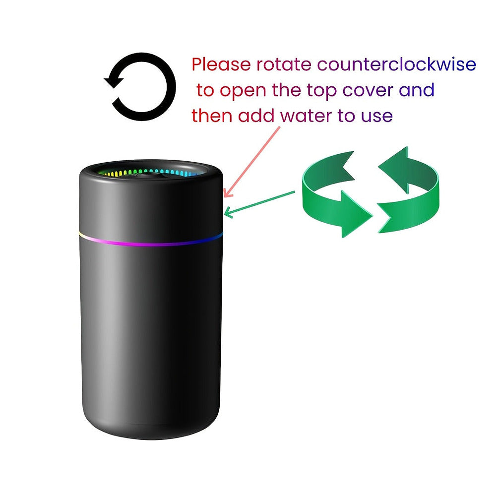 USB desk humidifier with colour changing ambient light