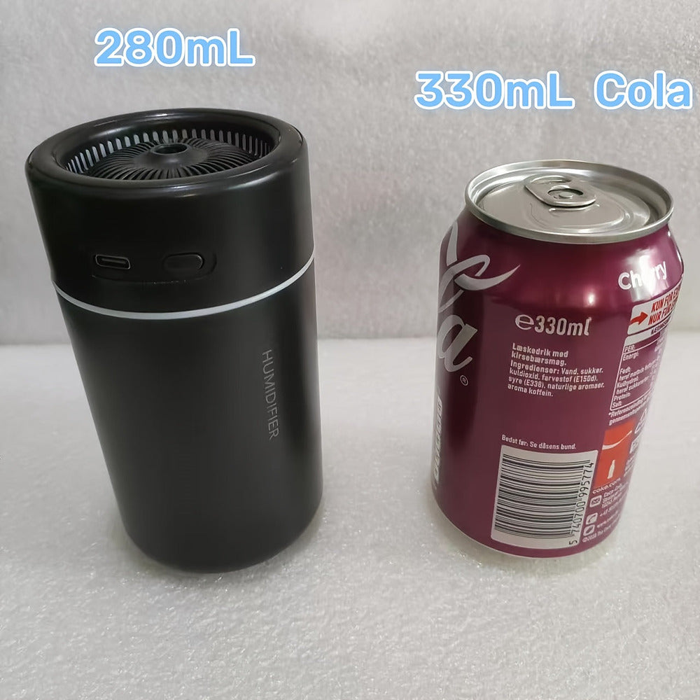 USB desk humidifier with colour changing ambient light