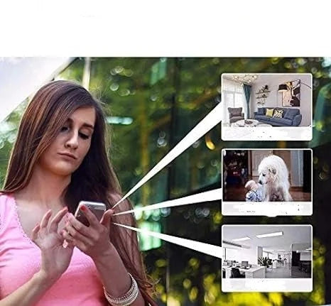 WiFi security camera with app control enabling remote access and instant alerts to mobile device