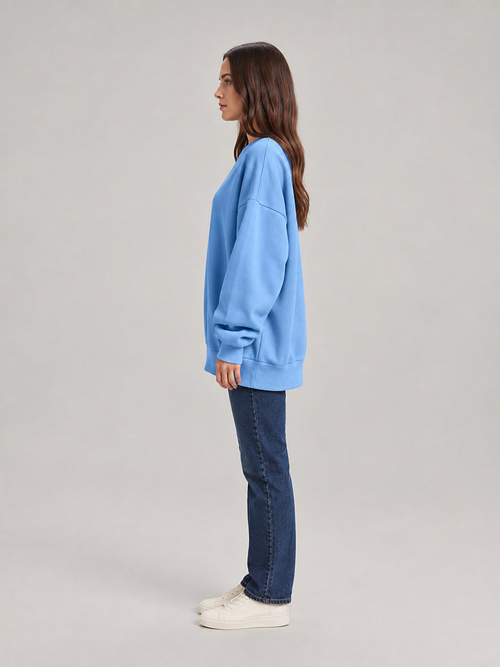 Women's oversized crew neck sweatshirt