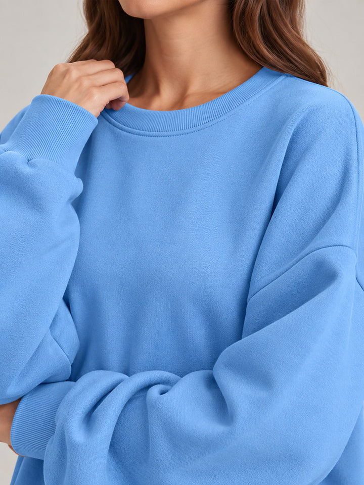Women's oversized crew neck sweatshirt