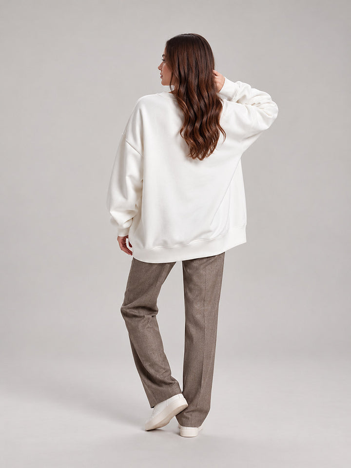 Women's oversized crew neck sweatshirt
