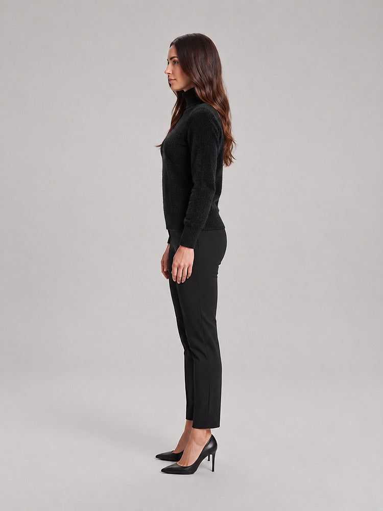 Women's soft knit roll neck jumper