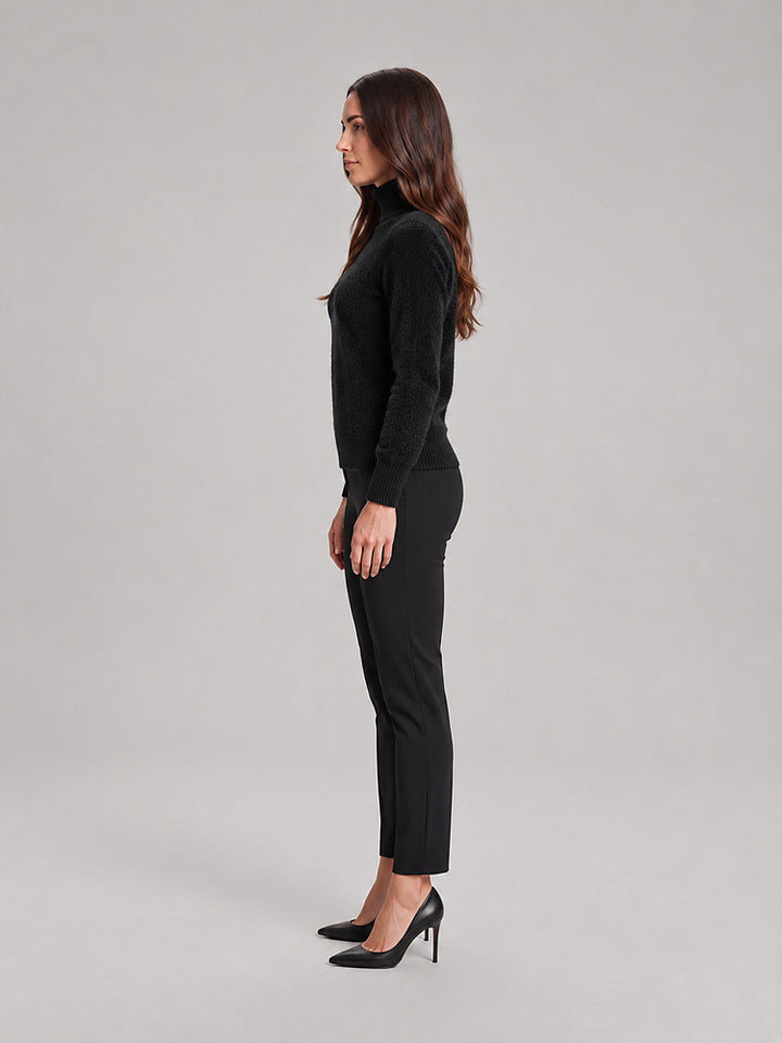 Women's soft knit roll neck jumper